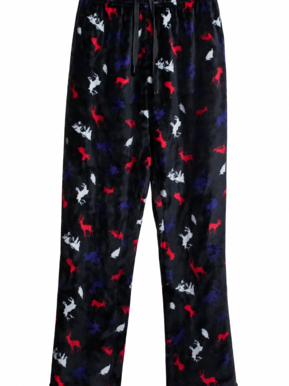 NWOT Mountain Ridge Multicolor Deer Print Pajama Pants Drawstring Elastic Waist